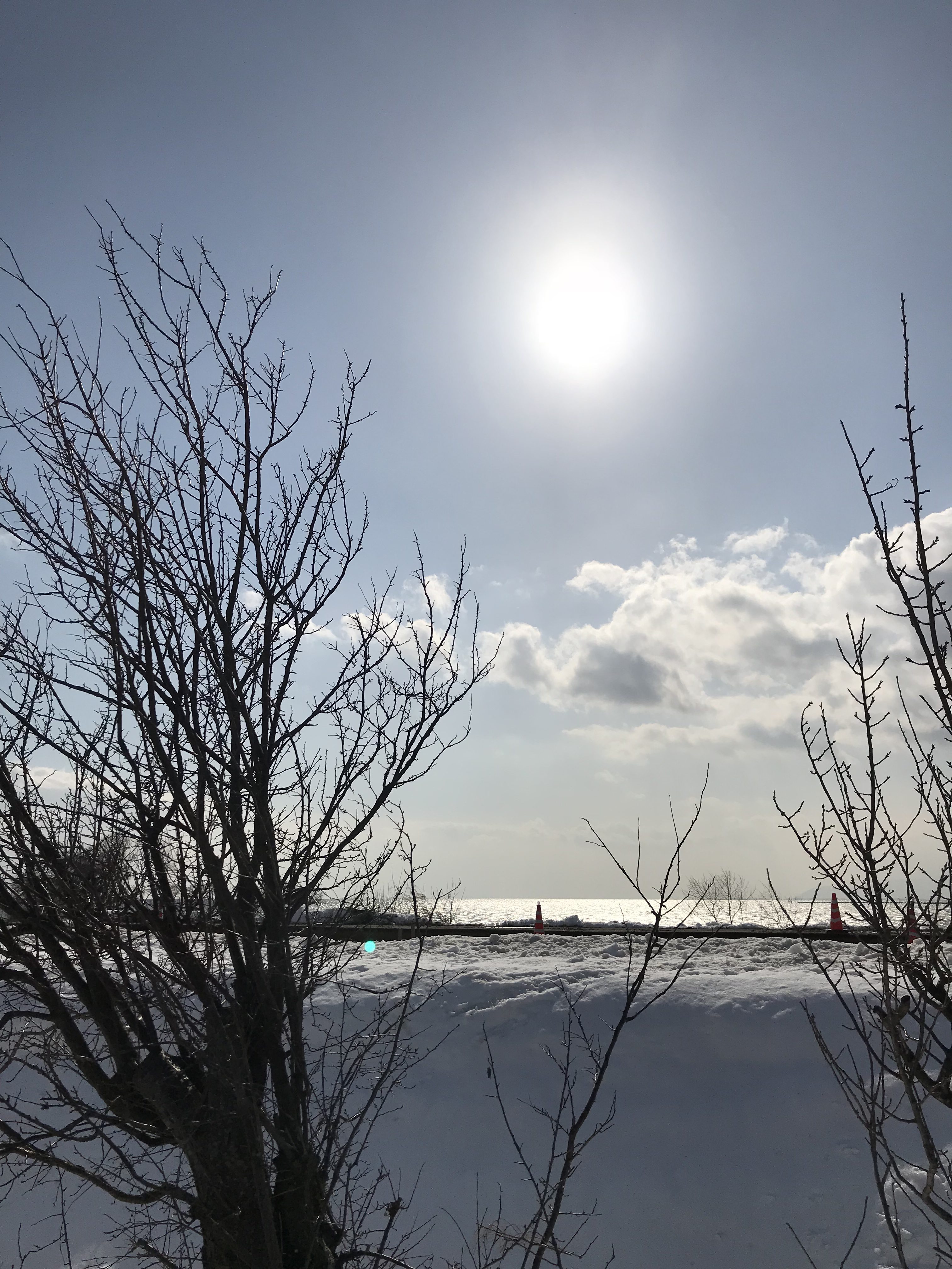 雪の日の日焼け